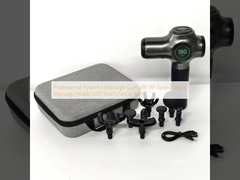 プロのパワフルなマッサージガン 99速8マッサージヘッド LCDタッチファッシアガン
