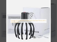 2 AAA バッテリーを持つ銀のボディマッサージデバイスの利点を経験してください