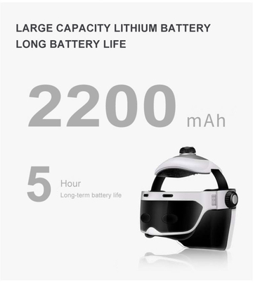 1.5ポンド 電気ヘッドマッサージヘルメット 深いリラックスマッサージヘルメット