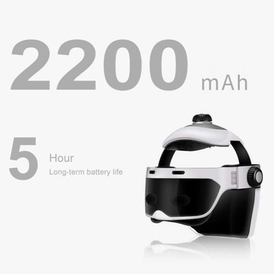 30分ヘッドマッサージヘルメット ホワイト電気頭皮マッサージヘルメット