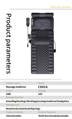 調整可能な強度レベル マッサージモード 折りたたみ式マッサージマットレス パーソナライズされたセラピーシステム オフィスでの自動シャットオフ