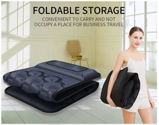 10モーター全身振動マッサージマットマットレスリラックスとソフトカバー付き指圧マッサージ枕