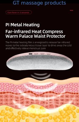 ピンク月経用温熱マッサージベルト - デジタル表示 女性用腹痛緩和パッド