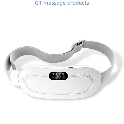 白ピンクデジタルディスプレイ月経加熱パッド - ピンク腹部マッサージベルト 不快感緩和用